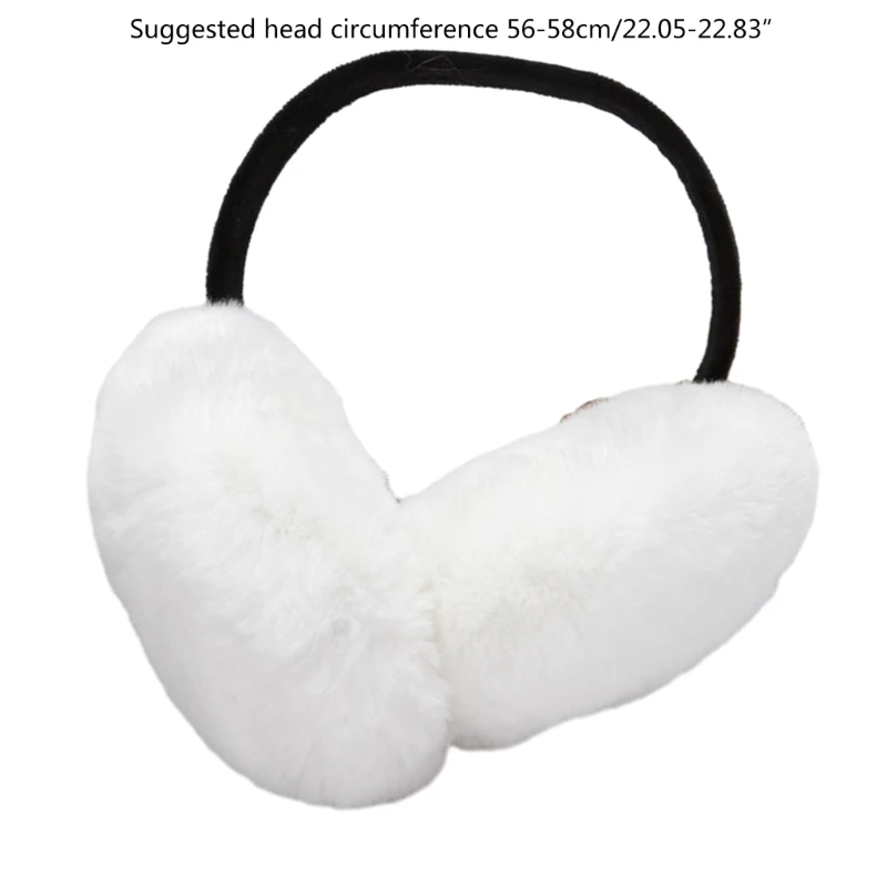 Soft Plush Thicken Ear Warmer Women Men Cold Proof Winter Earmuffs Solid Color