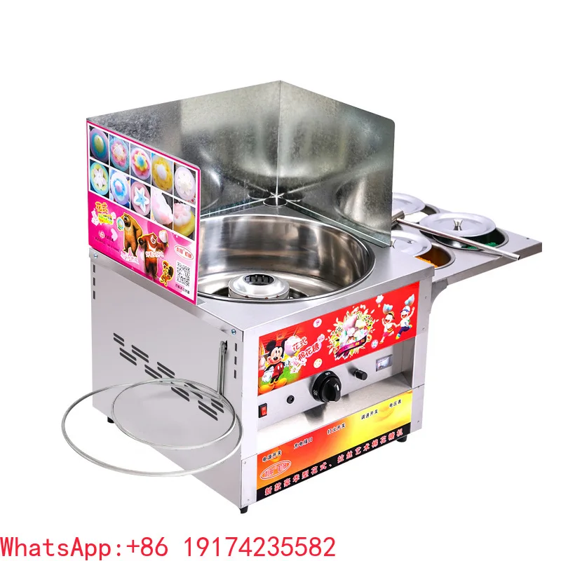 

Gas Cotton Candy Machine Commercial Candy Floss Machine Automatic Cotton Candy Making Machine for Snack Food