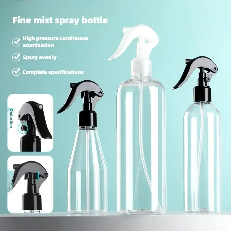 Black White Hand Trigger Spray Bottle Plastic Cleaning Water Sprayer Perfume Atomizer Empty Bottle Kitchen Gardening Tools