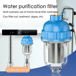 Prefiltro de calentador de agua con malla de acero inoxidable 316, prefiltro de sedimentos de agua, purificador de 1/2 pulgadas