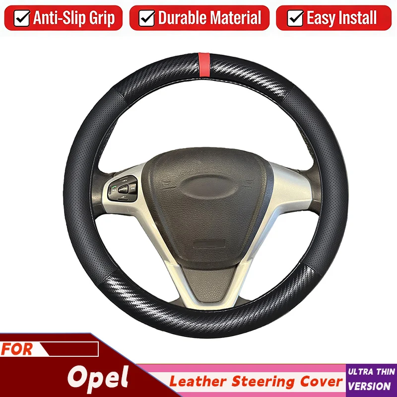 

Car Steering Wheel Cover For Opel Astra (K) Corsa (E) Karl 2014-2022 Crossland X Grandland X Insignia 2017-2022 Auto Accessories