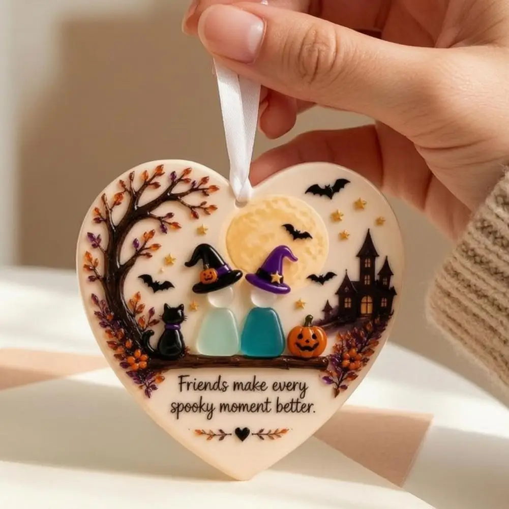 Coastal Friendship Gift Sea Glass Heart Shape Friendship Ornament Coastal Beach Wedding Decoration Halloween Theme Anniversary