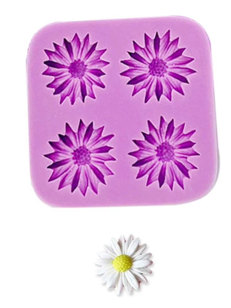 Daisy Flower Silicone Cake Mold For Resin Ice Chocolate Candy Cookie Fondant Making Mould for Baking Forms Confectionery Access