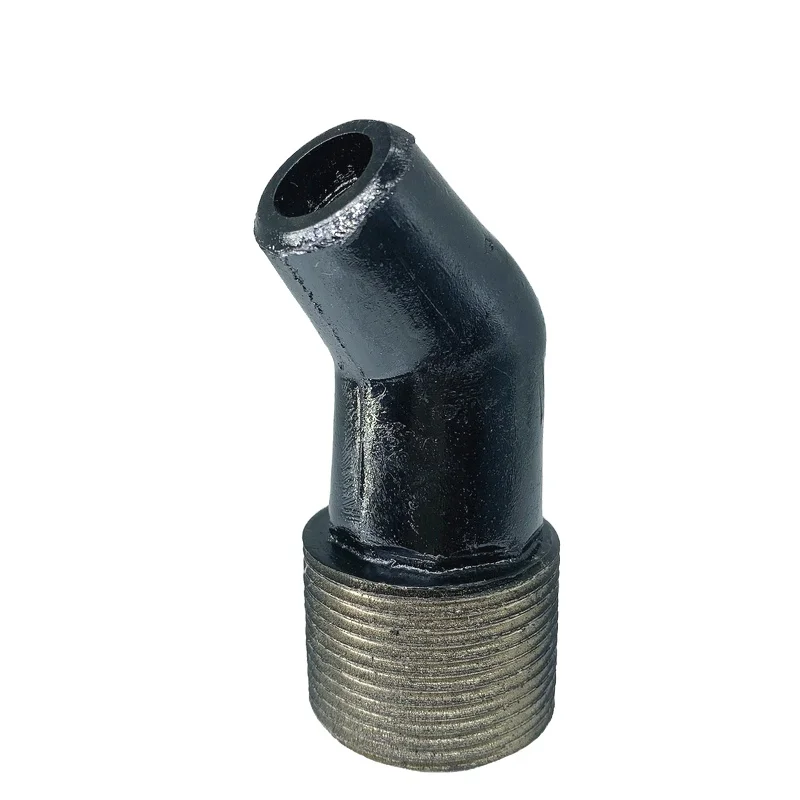 Industrial pneumatic boron carbide pipe sandblasting elbow 45 ° nozzle