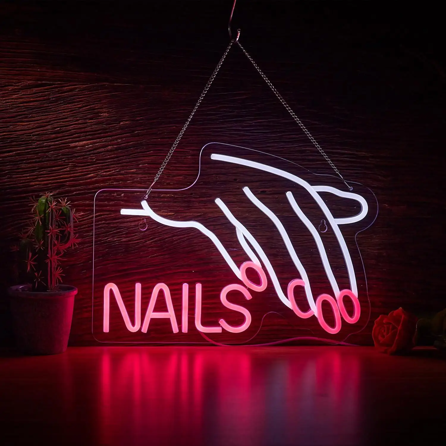 

Nails Salon Neon Sign USB Dimmable LED Neon Lights for Beauty Store Room Gift Light and Shop Decorative Signs Business Led Signs