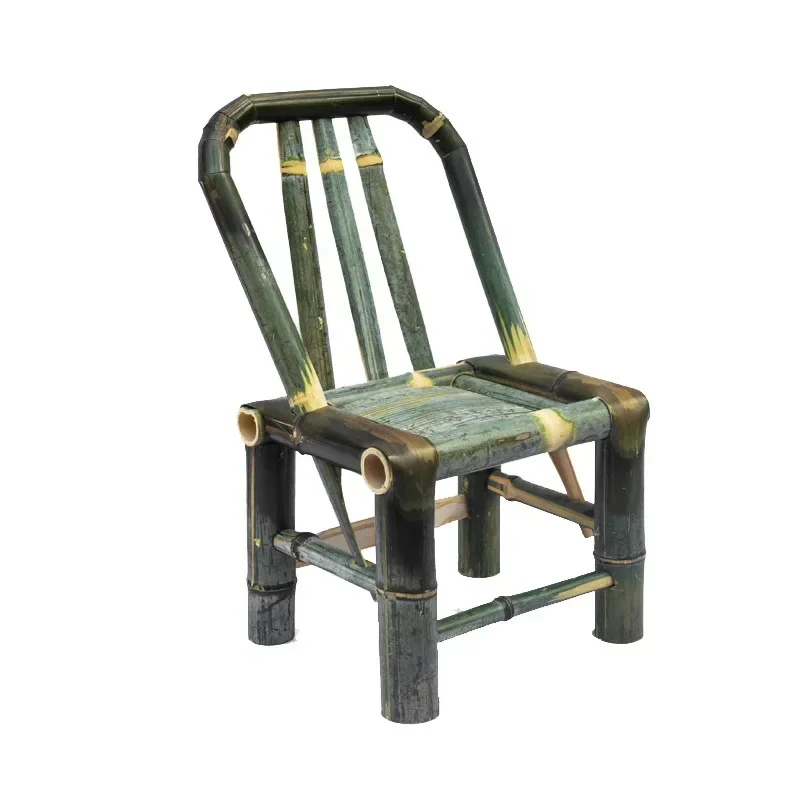 Bamboo Back Chair Household Vintage
