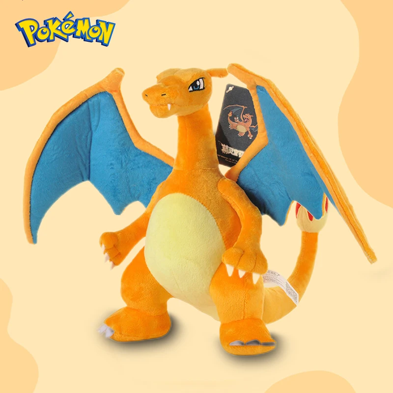 Pokemon Kawaii Charizard Stuffed Toys Cartoon&Cute Firedragon Plush Dolls Throw Pillow Birthday Gift  For Kids Friends Boys