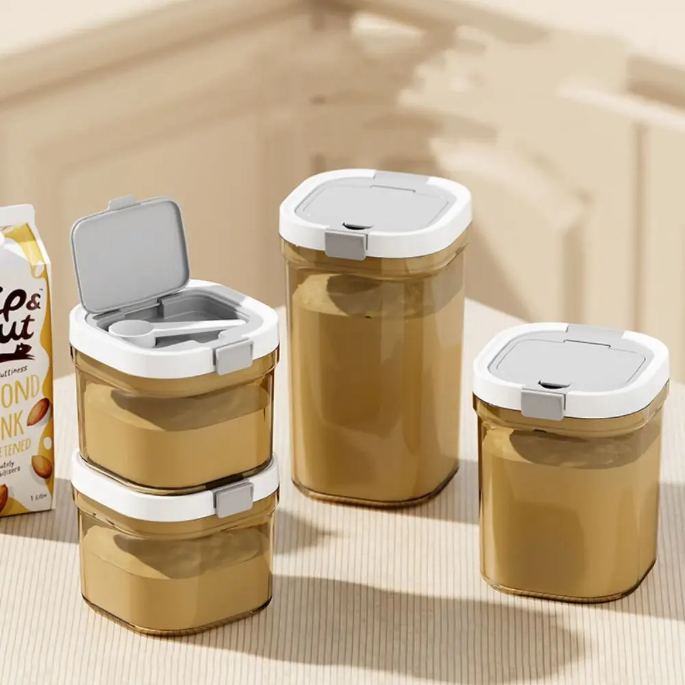 

BPA-free UV-Resistant Milk Powder Jar Reusable Food Grade Airtight Container Stackable Leak-proof Food Sealed Box Home