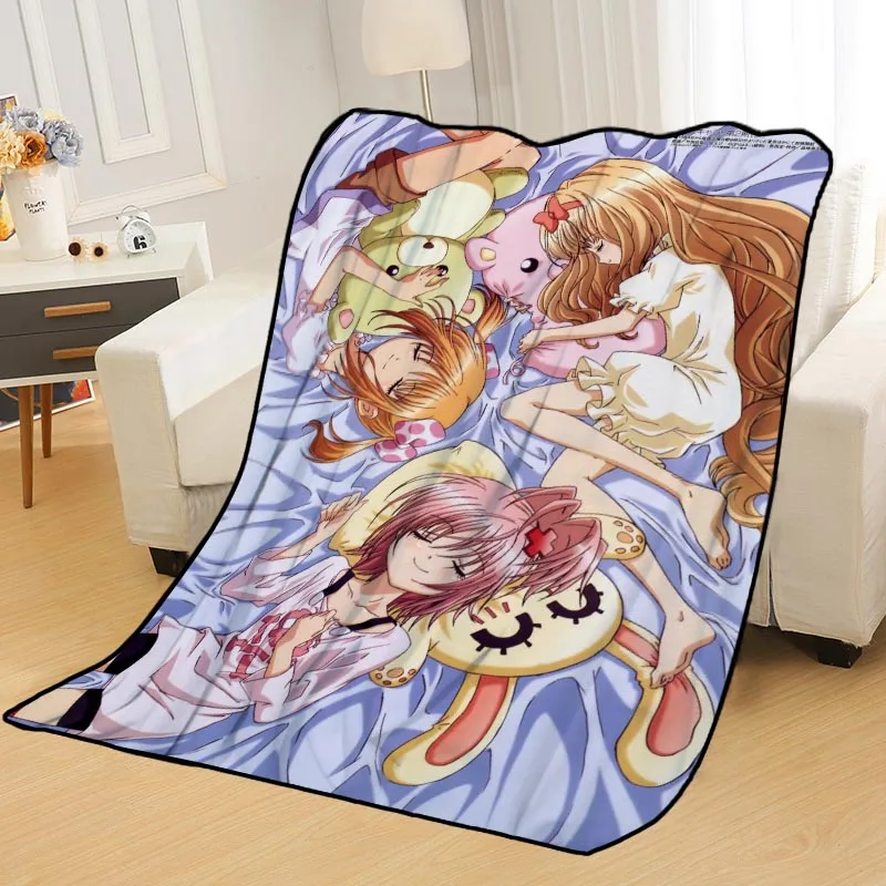 

New Arrival Shugo Chara Blankets Printing Soft Nap Blanket On Home/Sofa/Office Portable Travel Cover Blanket