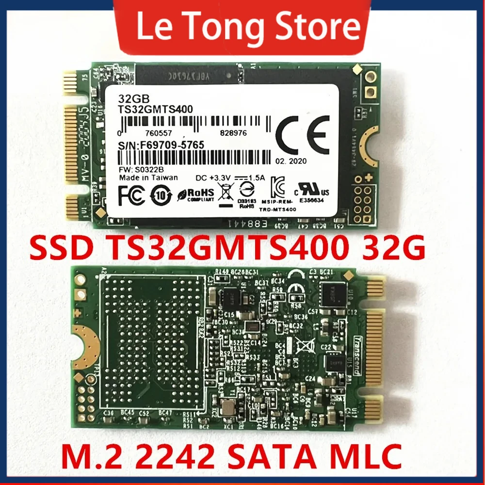 New Original For Transcend MTS400 32GB 64G solid state drive 2242 M2 SATA protocol mlc granule SSD TS32GMTS400