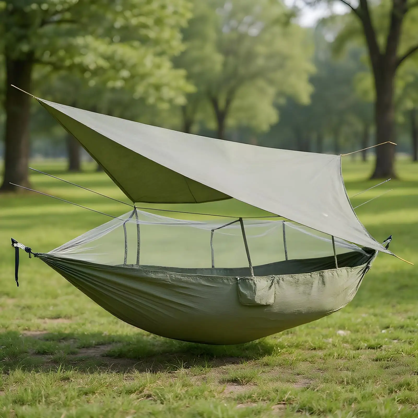 Camping Hammock Net Waterproof Roof Fly Net Netting Waterproof Protective Mesh For Fishing Patio Backyard Garden Outdoor