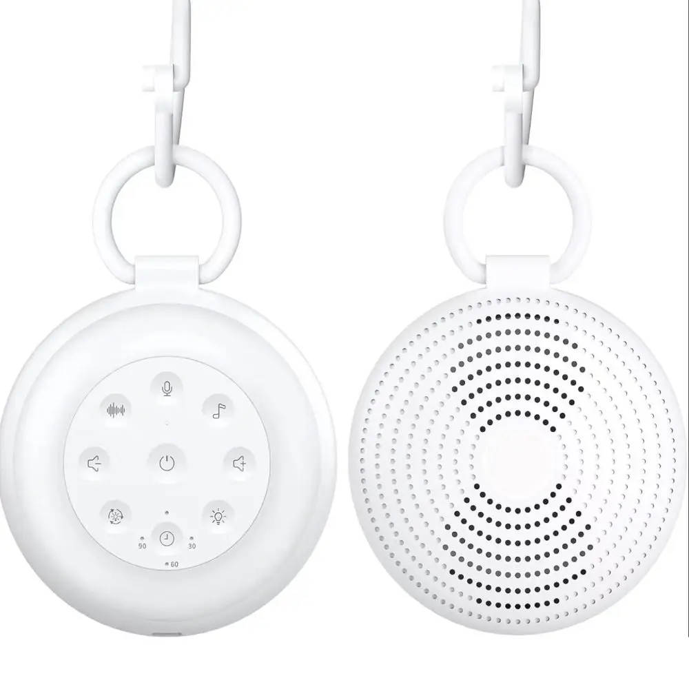 

24 Soothing Sounds Baby Sound Machine with Night Light Rechargeable Sleep Aid Device Lightweight Multifunctional