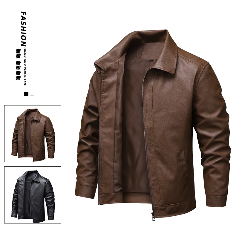 Thumbnail 2 - #33 Trending Mens Leather Coats Right Now
