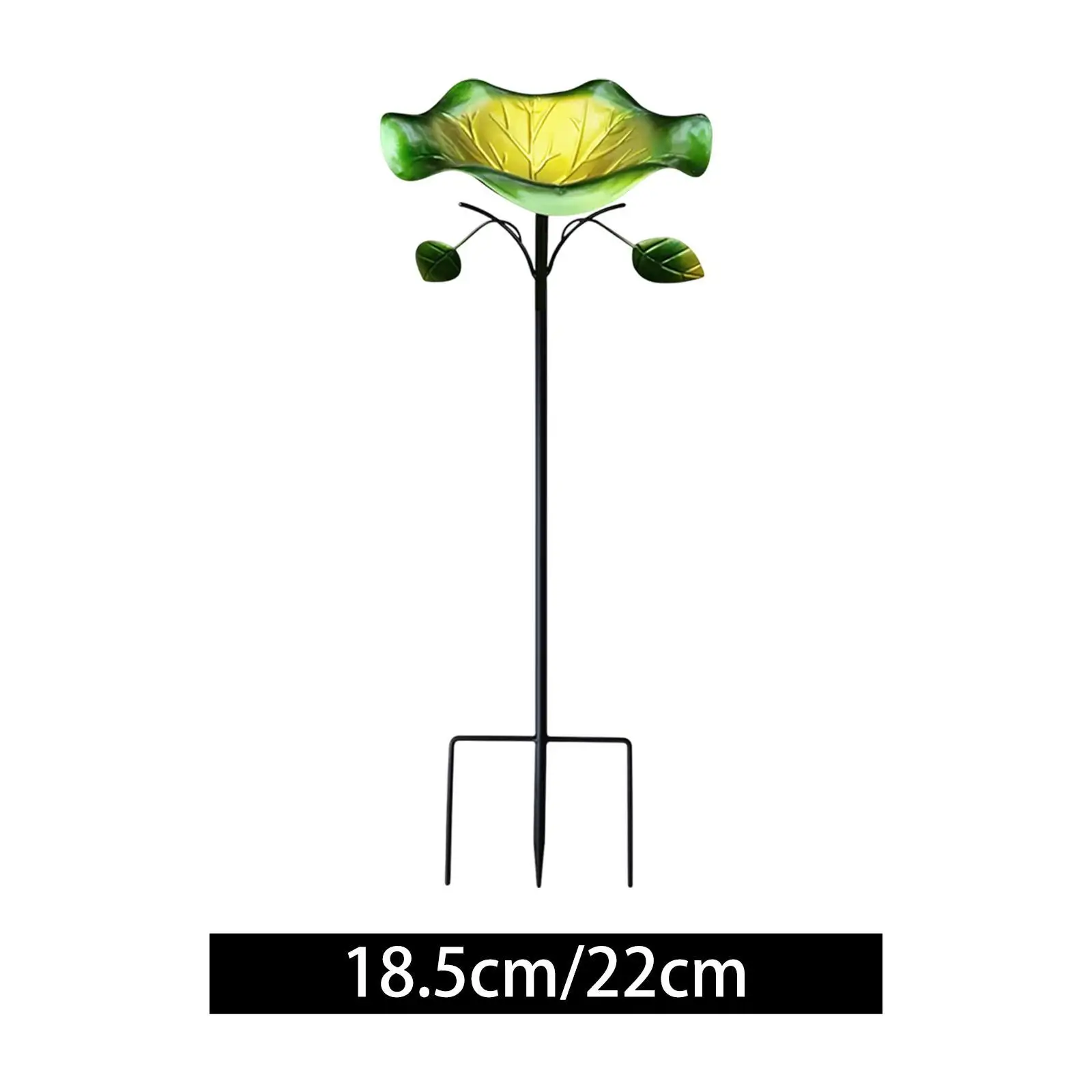 Metal Bird Bath with Stake Ideal Gift Decoration Easy to Install Bird Feeder Birdbath for Courtyard Yards Patio Backyard Lawn