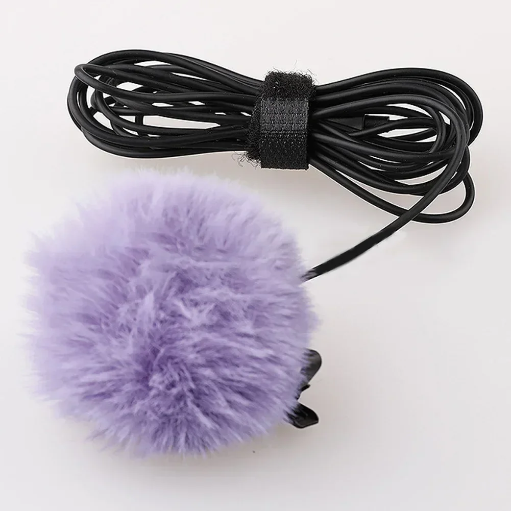 Indoor Outdoor Microphone Windshield Microphone Windscreen Furry Sleeve For 5-10mm Microphone Fur Wind Cover