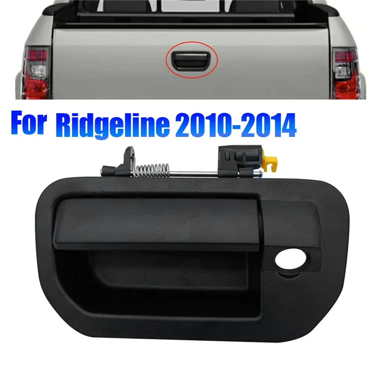 74810-SJC-A21ZK Car Tailgate Handle Bezel with Camera Hole for Honda Ridgeline 2010-2014 Back Door Gate Handle Cover