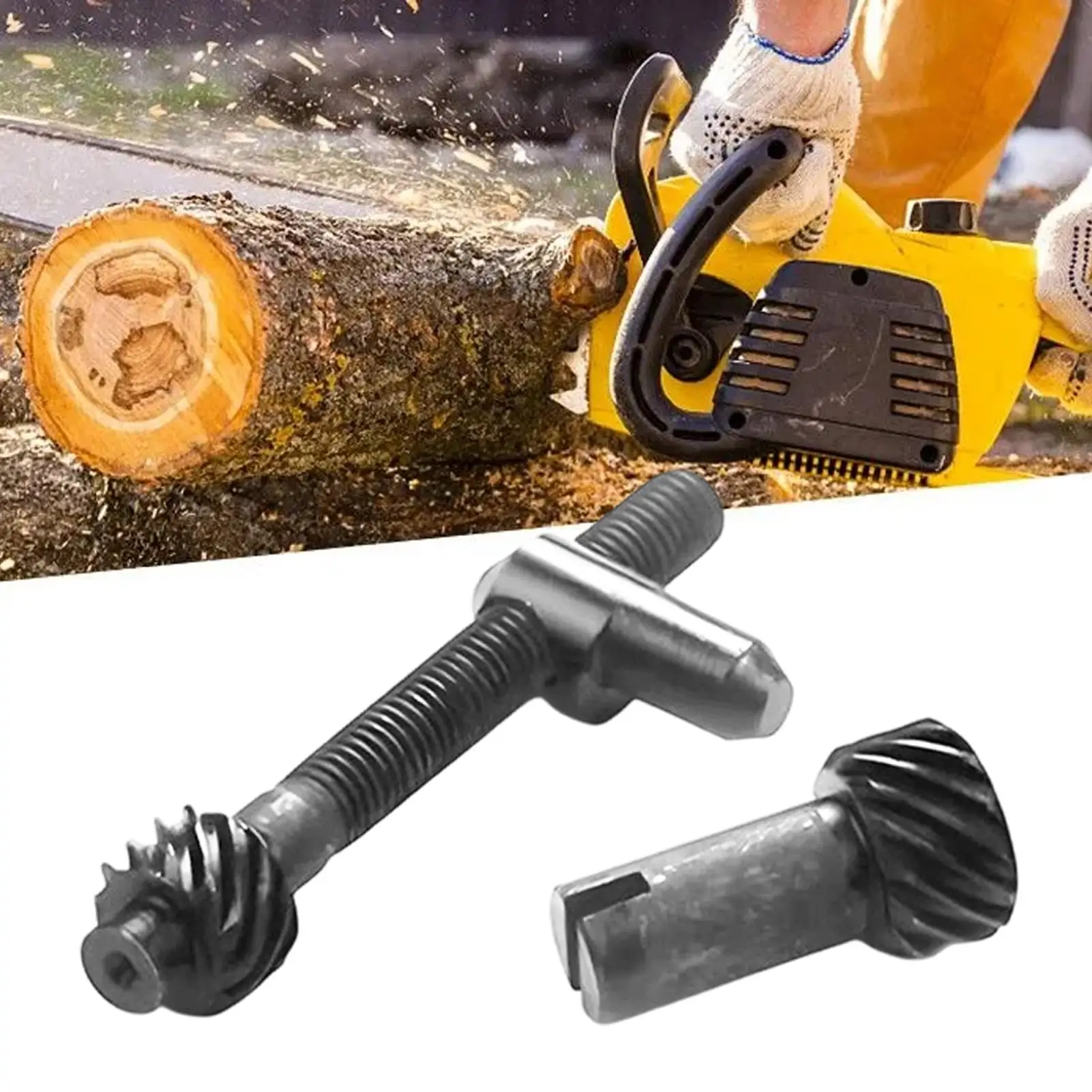 Rasenmäher-Kettensägen-Teile: Kettenspanner-Schraube, Führungsplatte, Kettenverstellbolzen für Garten, Landschaftsgestaltung, Bauernhof und Ranch