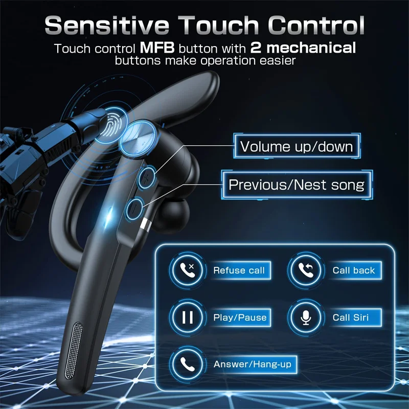 Wireless Headphones With Microphon Bluetooth Earphone Office Headset Fone De Ouvido Audifonos Con Microfono Busines Auriculares