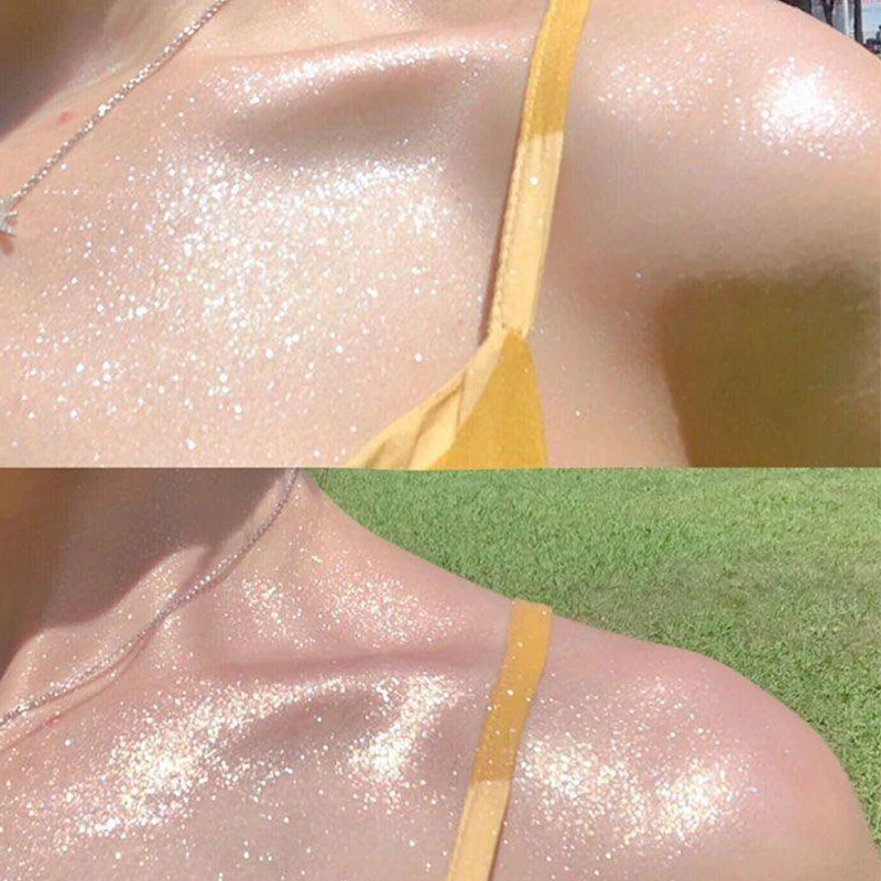 لوحة هايلايتر لامعة مكونة من 3 ألوان |   مقاوم للماء يدوم طويلاً |   مكياج تفتيح الوجه ثلاثي الأبعاد