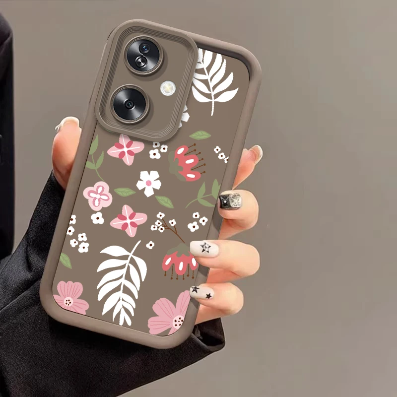 Little Flower Pink For Oppo Reno 11F 4Z 10 12 PRO A79 60 5G 40 58 78 74 Realme GT 6 C67 Find X3 Lite Soft Silicone Phone Case