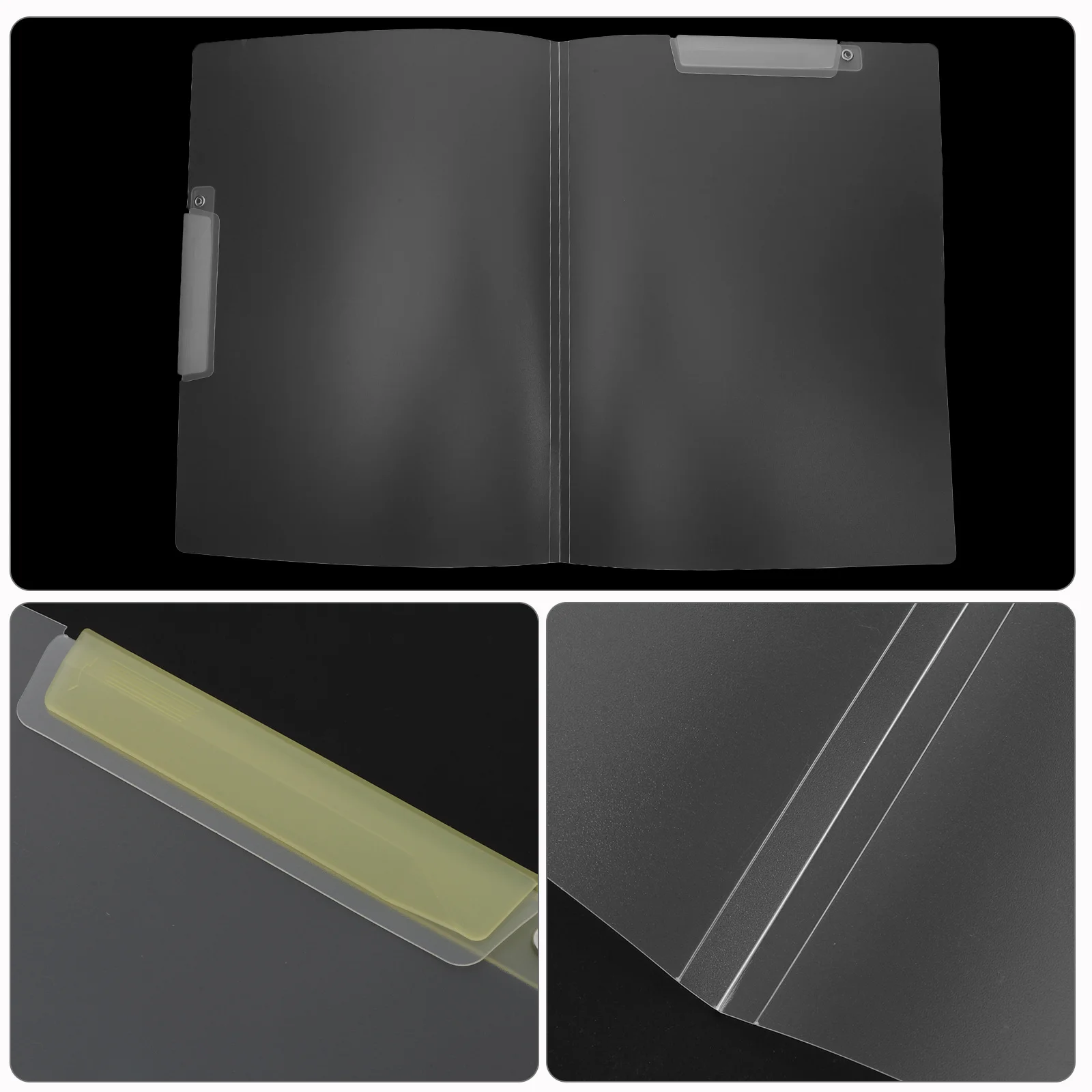 5 pçs pasta pasta de pasta mangas claras documento titular organizador pastas de arquivo de escritório