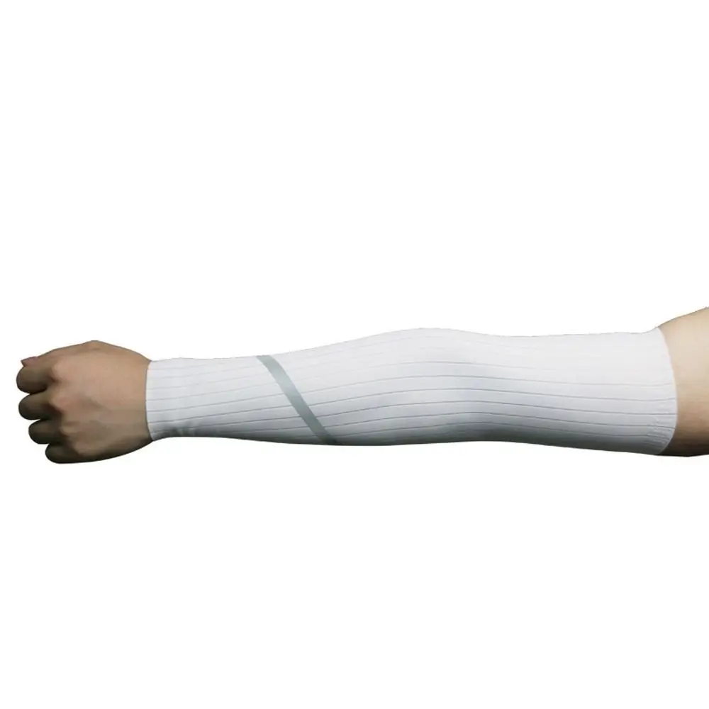 1 par de manguitos de ciclismo M L, transpirables, Anti-UV, reflectantes, refrigeración, protección UV, calentador de brazo de baloncesto