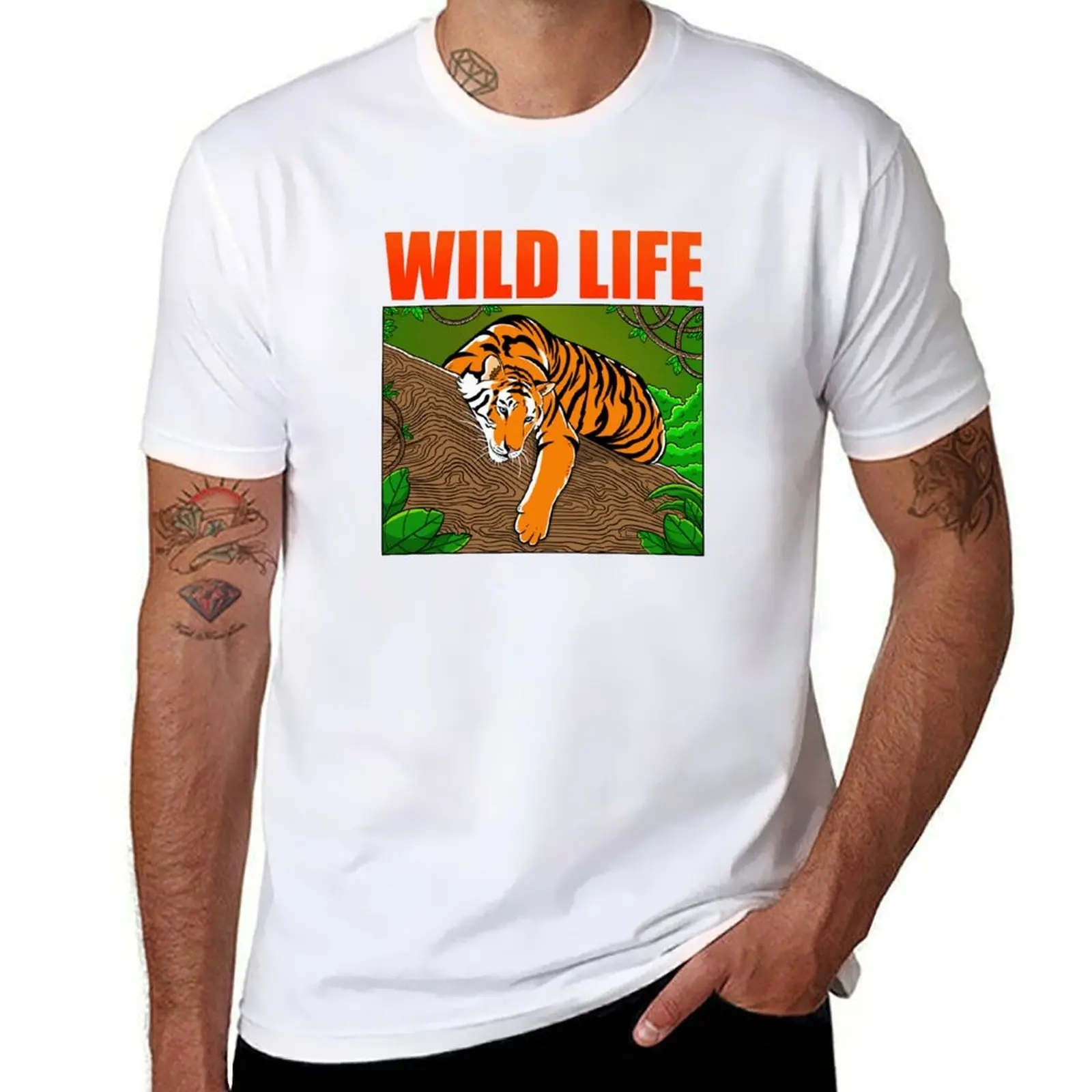 

Wild Life T-Shirt t shirts for man graphic funny man t shirt cotton T-Shirt