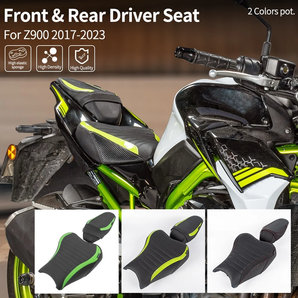 

Motorcycle For Kawasaki Z900 Front Driver Seat Rear Passenger Rider Saddle Solo Cushion Pillion Pad for Kawasaki Z900 2017-2024