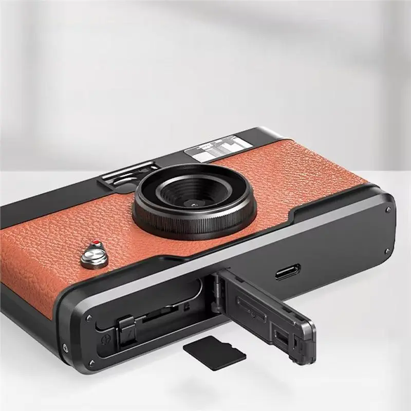 ABFN-Retro Screenless Digital Camera 8MP LED Flash Multiple Filter Effects HD TF Card For Travel & Adventure Memories