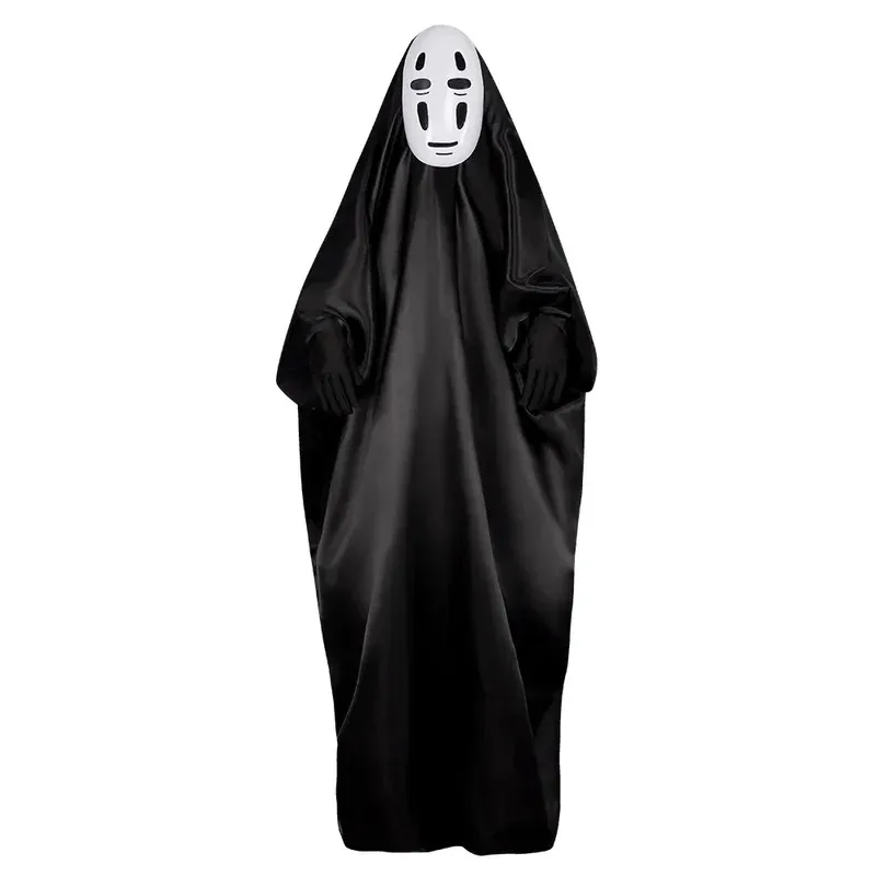 

Japanese Faceless Male and Female Role Playing Costumes Halloween Anime Carnival Party Adult Costumes Including Ghost Masks Glov
