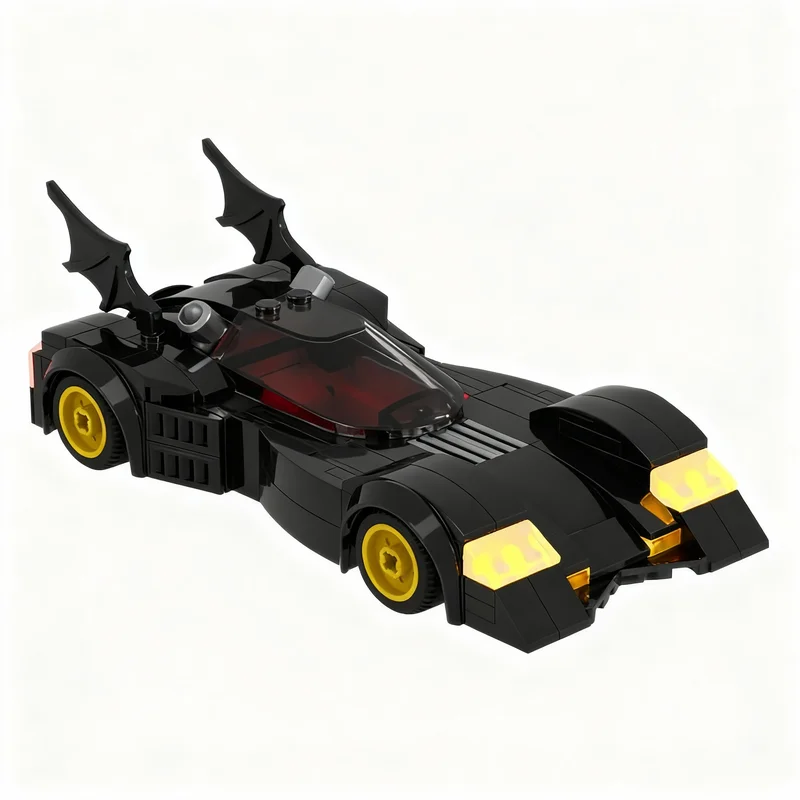 154pcs MOC Super Heroes DC Bat 6864 Inspired Batmobiles Minifig Scale Model Building Blocks Christmas Gift Toy Architecture Idea