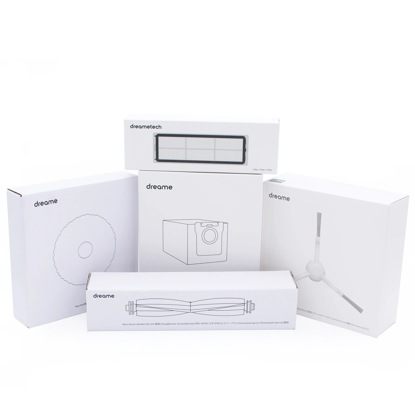 Original Dreame L10s Ultra Accessories, Roller Brush, Filter, Dust Bag, Mop Cloth, Side Brush, for XIAOMI X10+, X20+