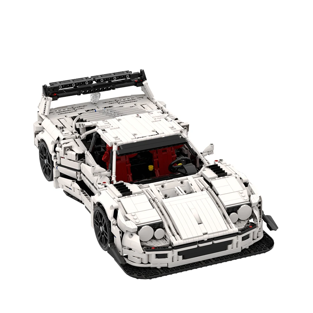 Gobricks MOC Retro Classic Supercar F40 Liberty Walk klocki miejskie high-tech wersja wyścigowa kreatywność zabawka ceglany prezent dla chłopca