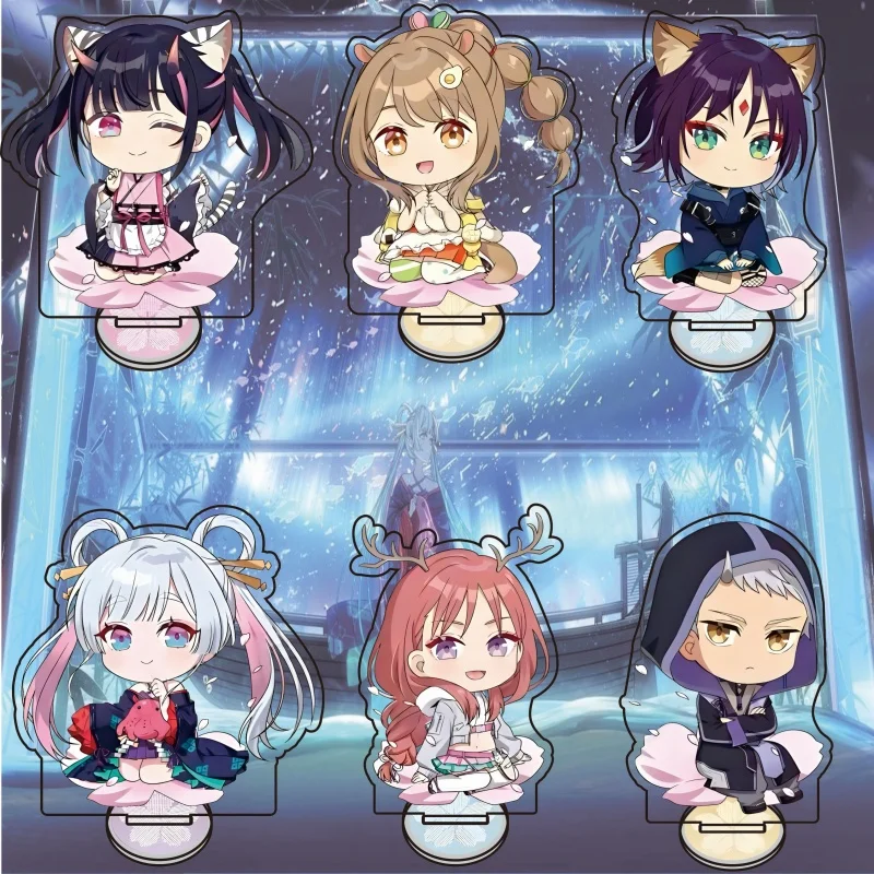

NEW Anime 10cm Chibi Cosmic Princess Kaguya Acrylic Stand&Keychain Cute Style Desktop Decor Fans Gift