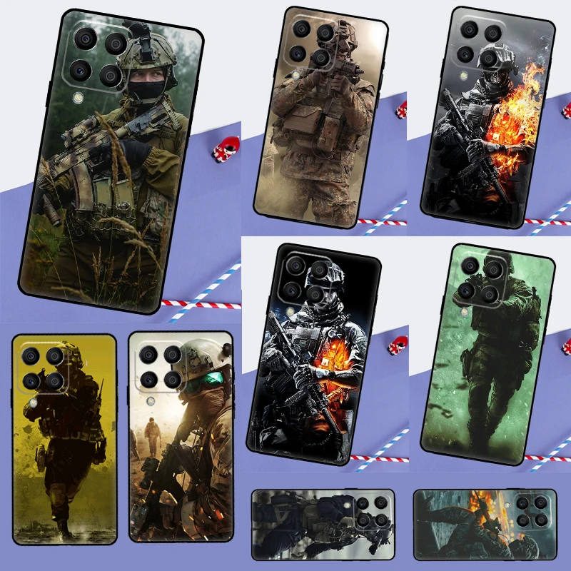 Hot Army soldier For Samsung Galaxy M06 M16 M12 M13 M14 M15 M35 M55 M34 M54 M33 M53 M21 M31 M11 M32 M52 Case