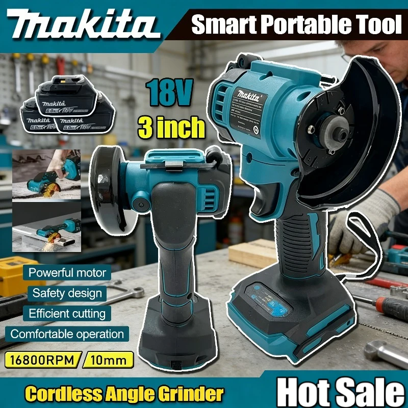

Makita 3 Inch Mini Angle Grinder Cutting Circular Cordless Electirc CUT OFF Saw Power Tool For Makita Battery
