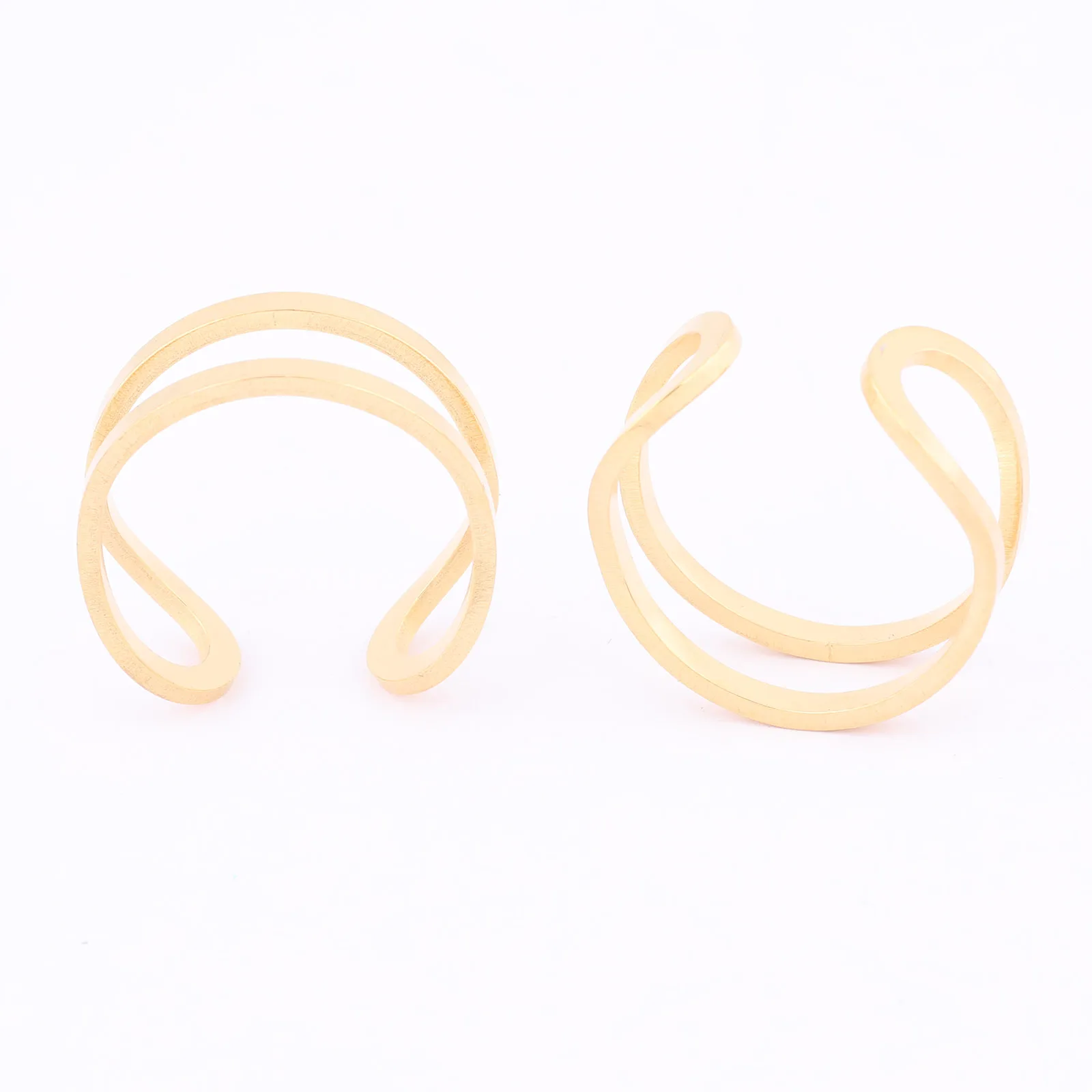 5pcs Stainless Steel Ring Bezel Blanks Diy Fingerring Base Settings For Jewelry Making Supplies