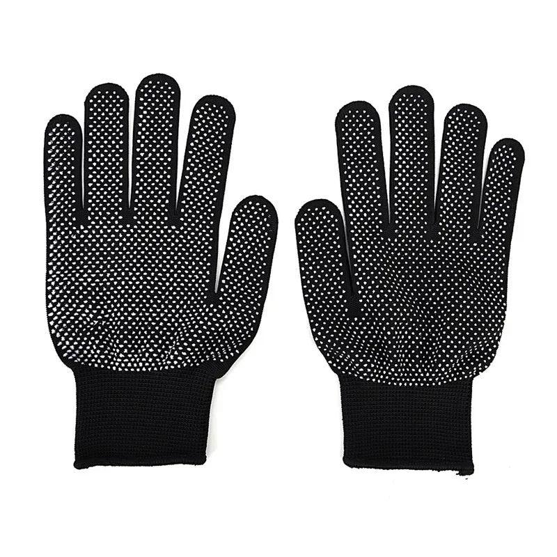 Professional Black Heat Resistant Iron Glove - Curling Straightening