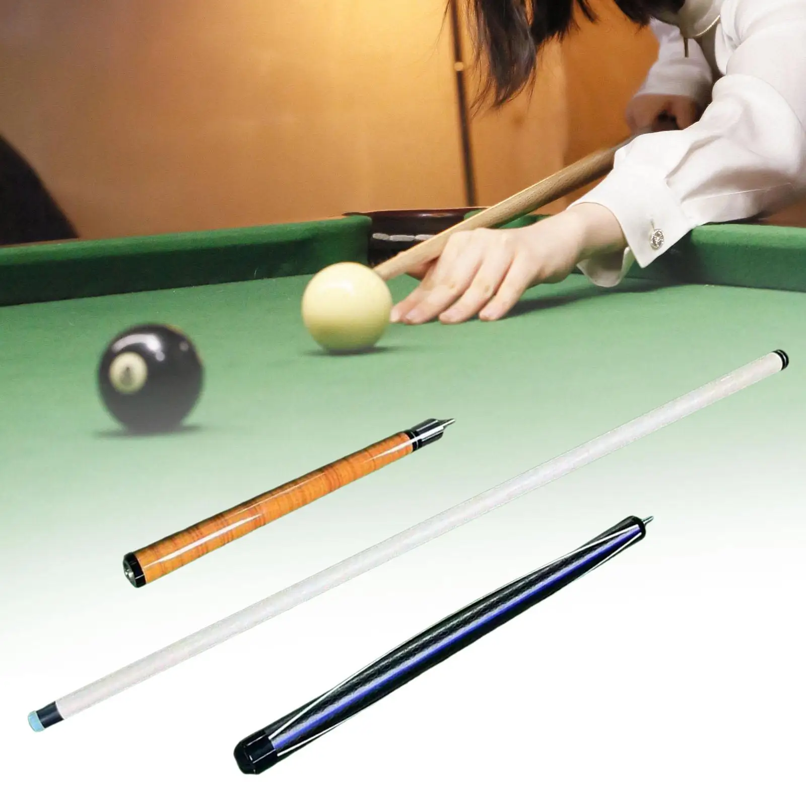 Billiard Pool Cue Stick Wooden Billiard Cue 57 inch Training Practice Economic