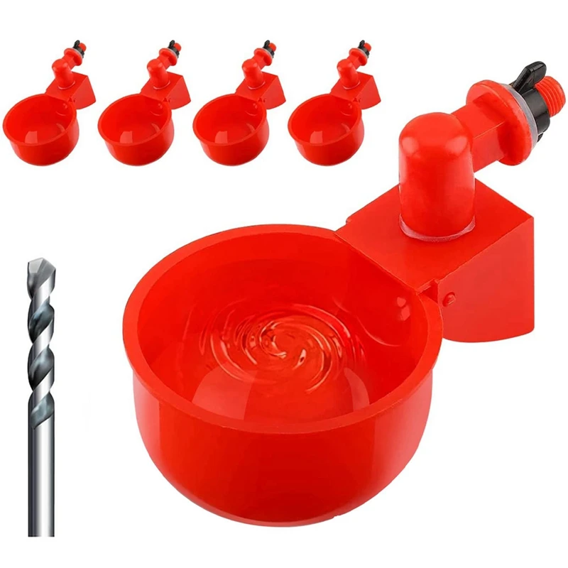 Chicken Water Cups Chicken Water Feeder Automatic Poultry Water Kit For Ducks,Birds,Geese