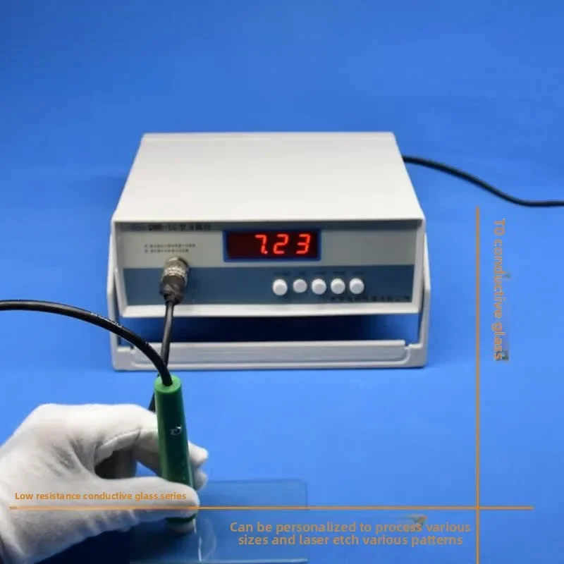 Lab ITO Conductive Glass 6 Ohm & 8 Ohm, 100x100mm, 0.33-4mm Thick, 12pcs Per Box for Aquarium Water Testing
