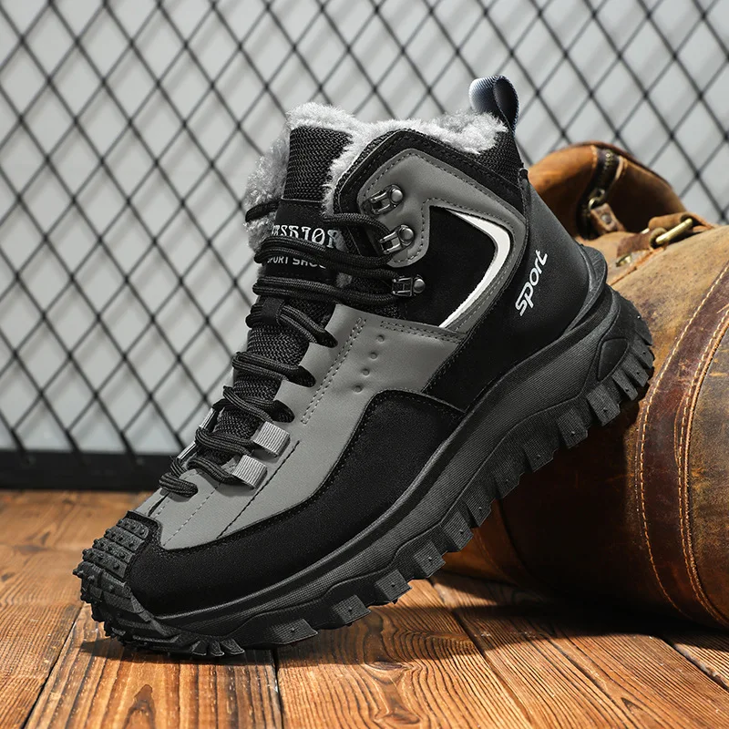 

Luxury Men Shoes Winter Men's Warm Snow Boots New Are Comfortable Soft Non Slip Sneakers Fashion Versatile Men's Boots Zapatos