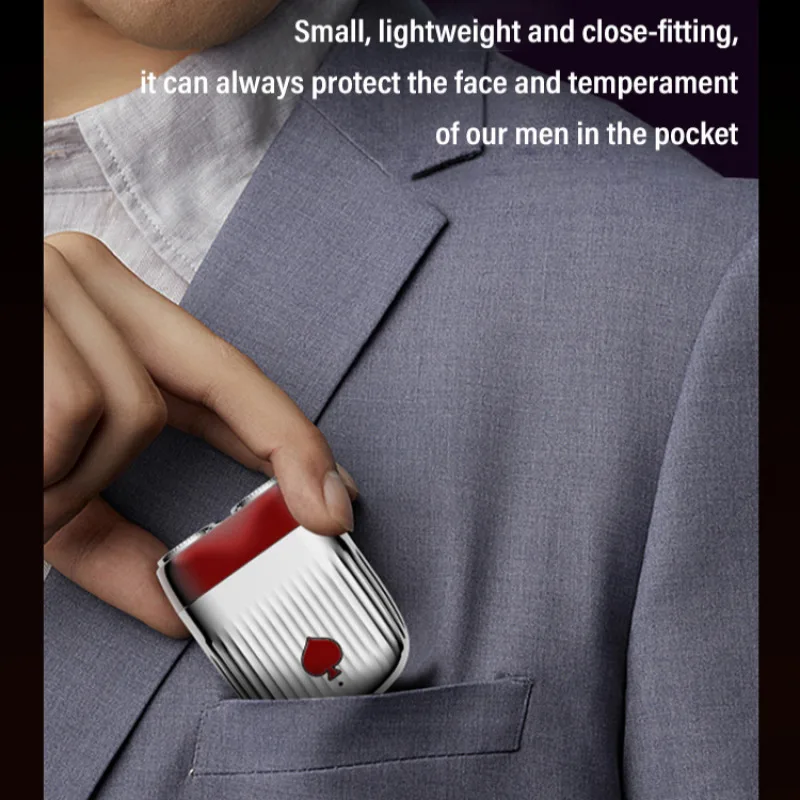 Herren tasche Smart Magnet rasierer Mini Tide Elektro Bart Rasierer