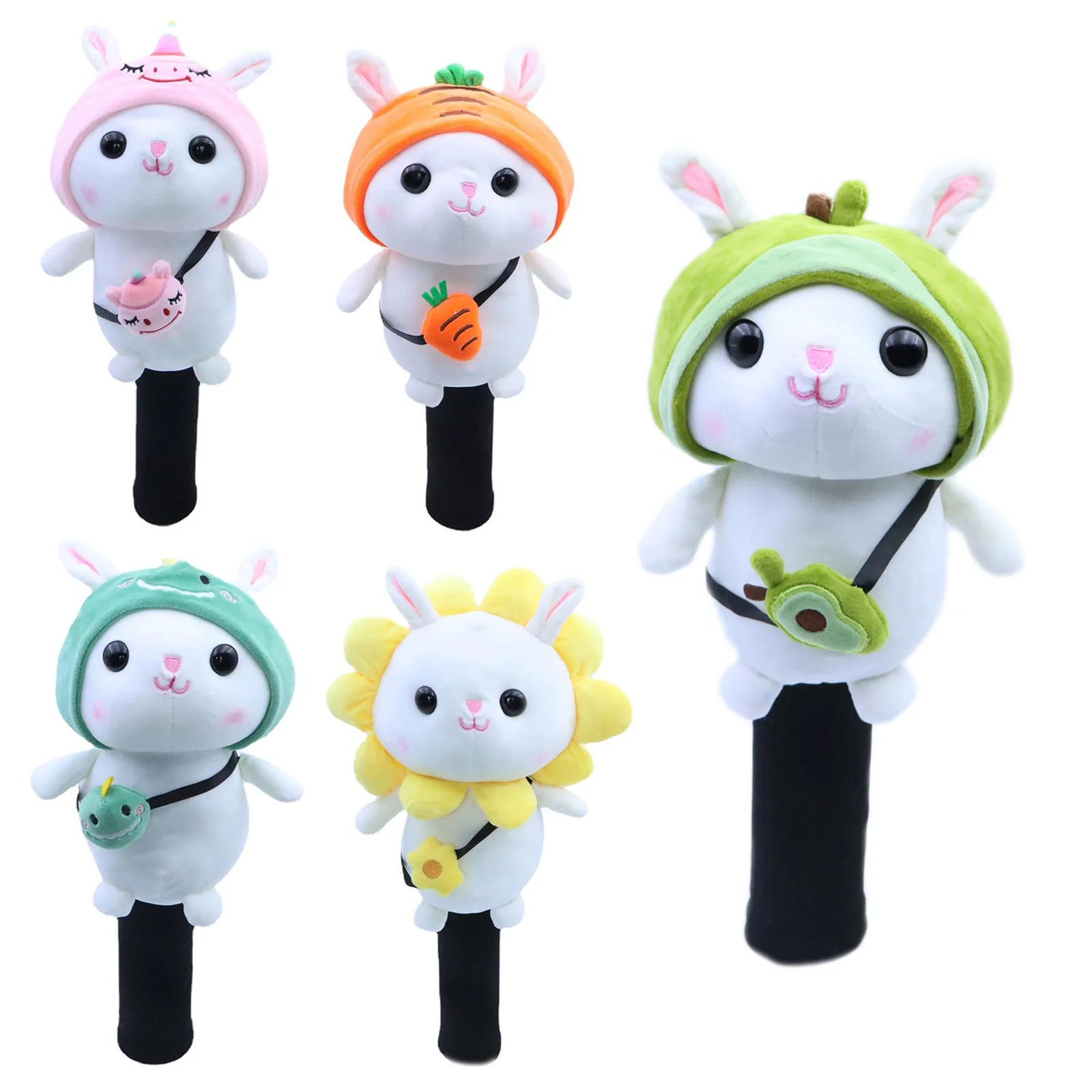 Plush Animal-shaped Golf Club Head Cover Driver Protective Headcover for Golf Course Driving Range