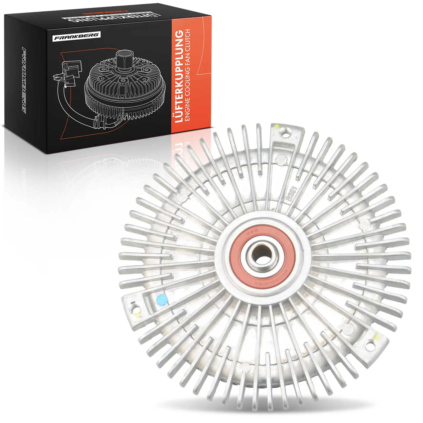 Frankberg 1x ventilatorkoppeling Radiatorventilatieopeningen voor Mercedes-Benz W201 W124 W126 R107 A124 C124 1032000522 1032000222 A1032000222