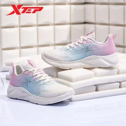 Xtep Running Shoes For Women 2022 Summer Combat Rebound Women's Sports Shoes Shock Absorption Lace Up Sneakers 878218110025