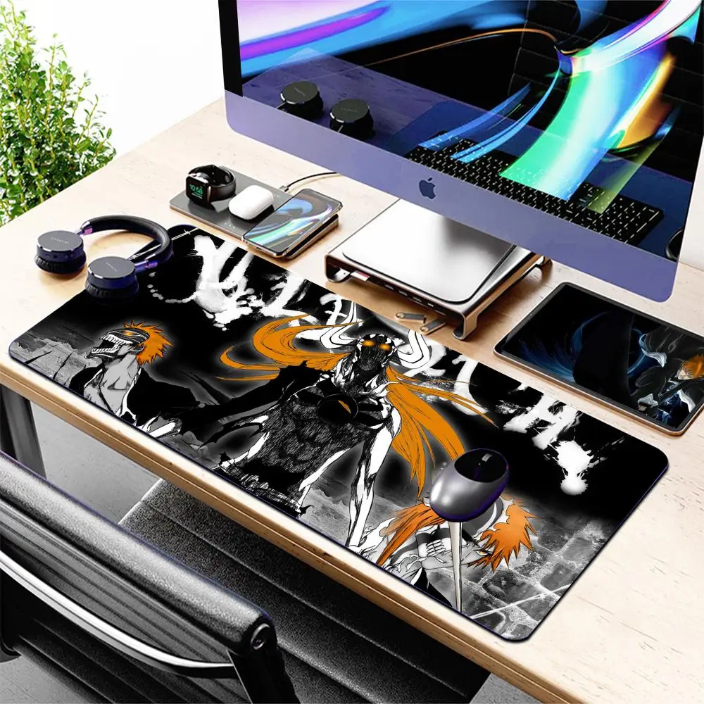 Bleach Ichigo Cool Luxury Fashion Mouse Pad Large Anime Desk Luxury Desktop Cartoon Gaming Gamer Keyboard Office Computer Cushi