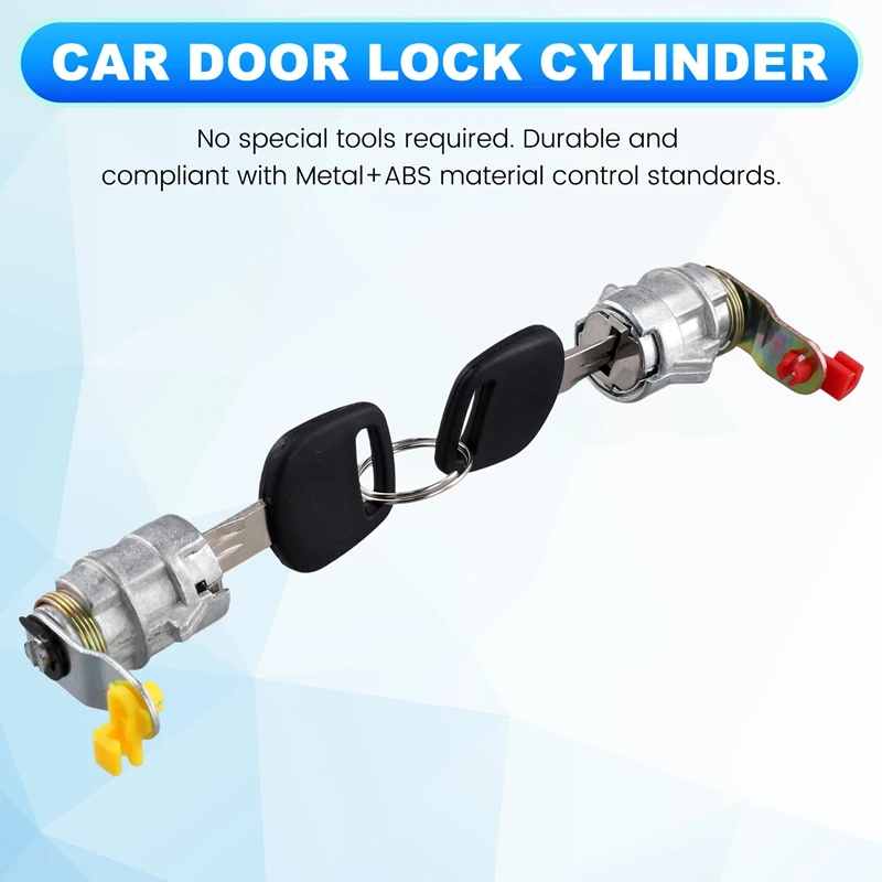 Car LH & RH Door Lock Cylinder Kit With Key 69051-35030 69052-35040 For Toyota Pickup 1989-1995 4Runner 1989-1998