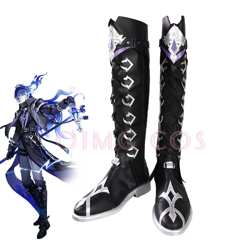 Genshin Impact Flins-zapatos de Cosplay de estilo chino, Anime de Halloween para hombres, juego