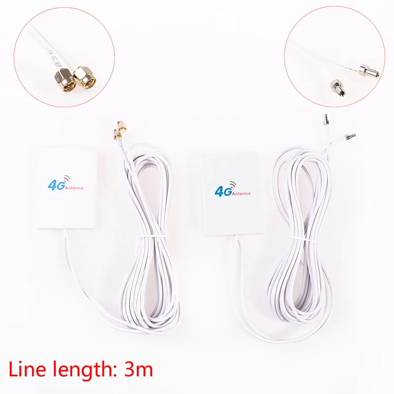 28dBi 3G 4G LTE Antenna SAM TS9 Connector 4G LTE Router Anetnna 3G External Antenna With 3m RG174 Cable Router Modem